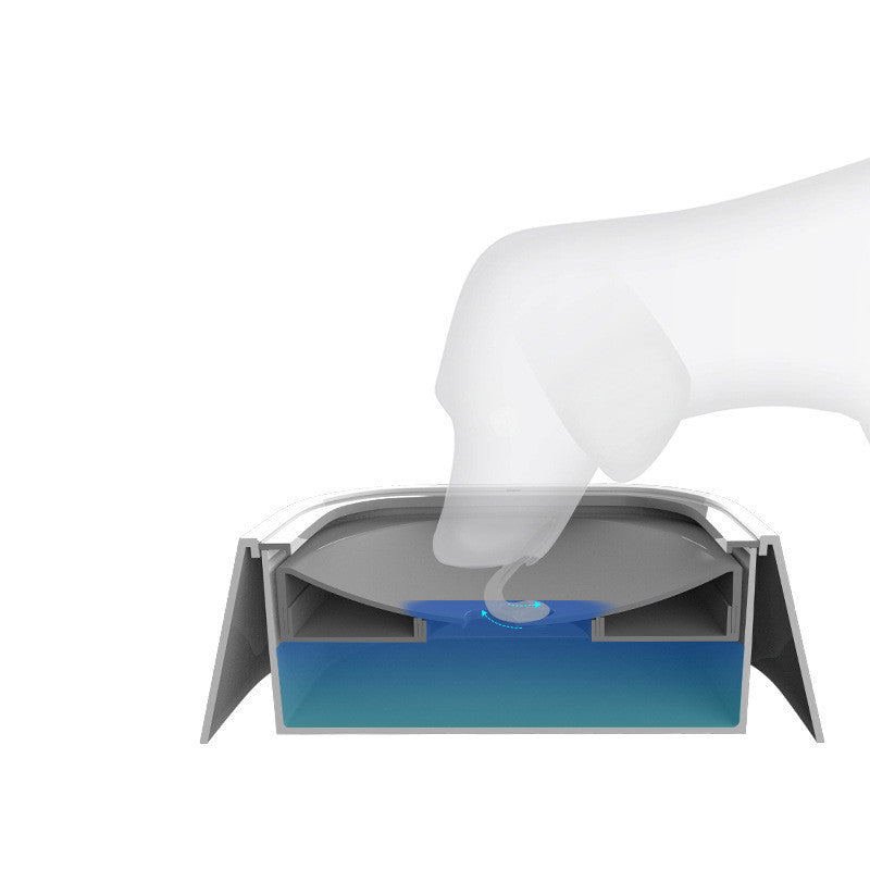 1.5L Anti-Overflow Cat Dog Water Bowl
