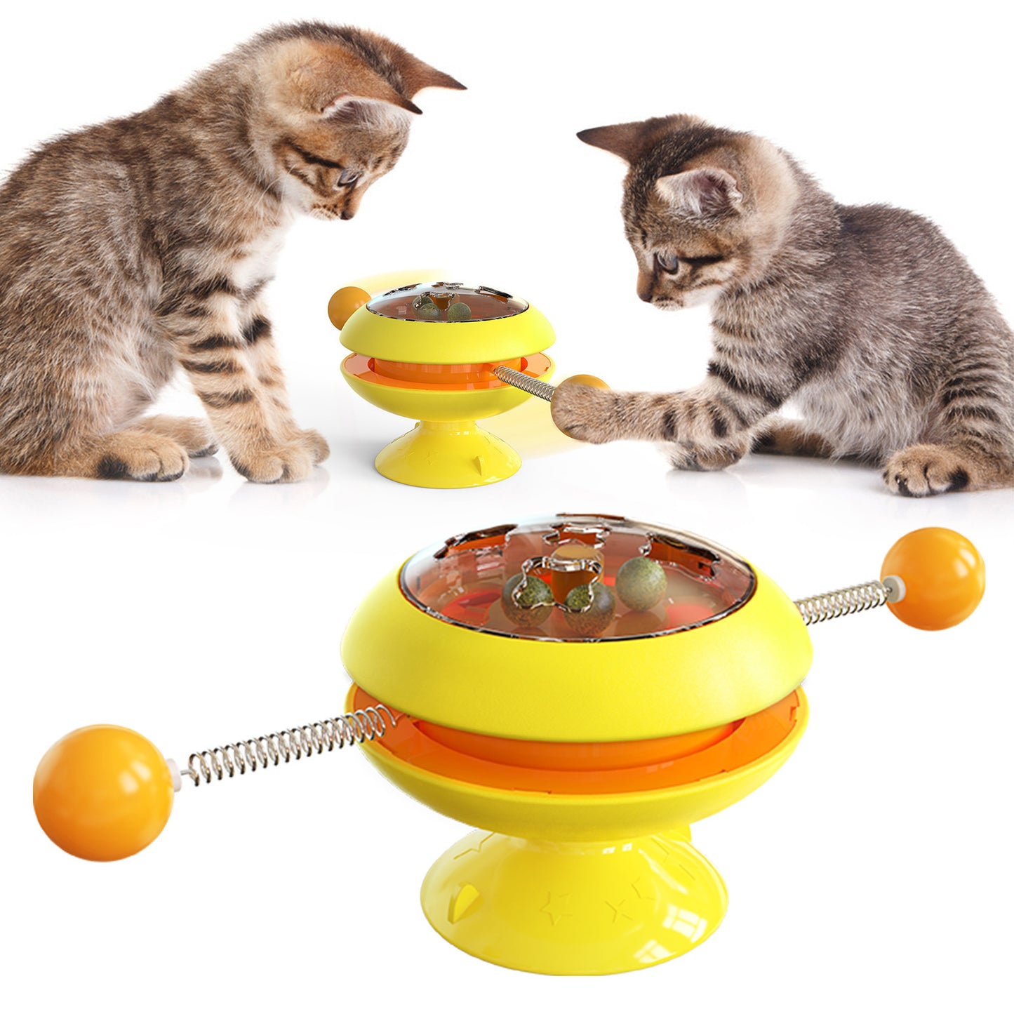Rotatable Toy with Catnip