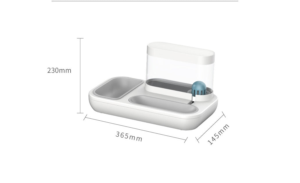 4-in-1 Cat Dog Bowl Feeder