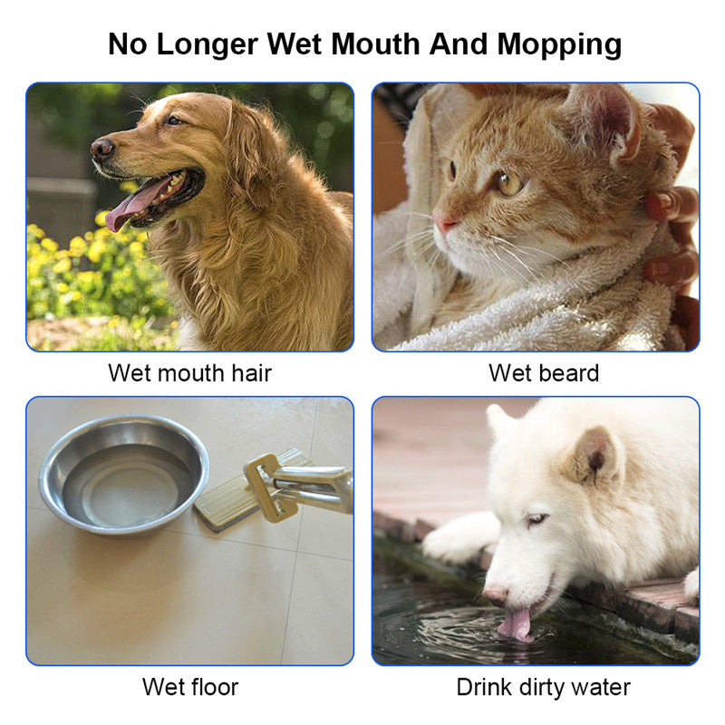 1.5L Anti-Overflow Cat Dog Water Bowl