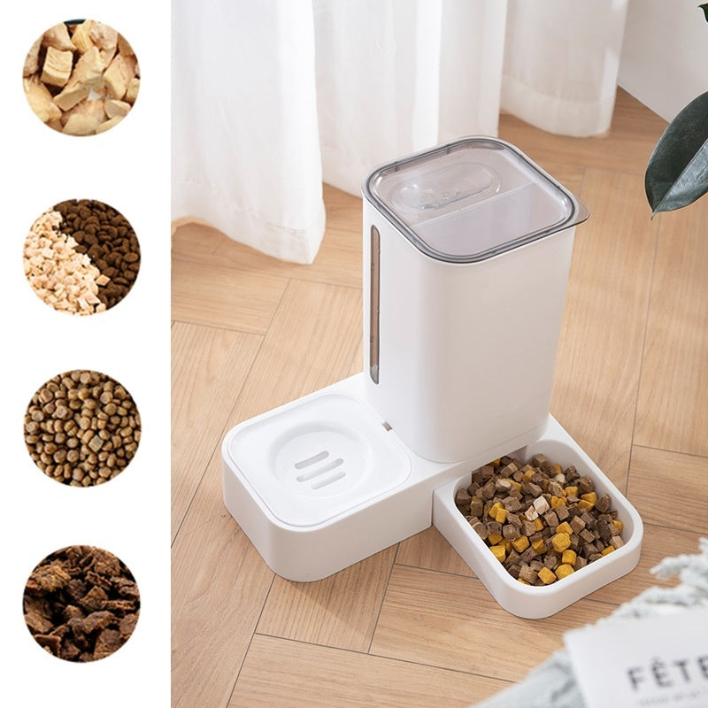Automatic Double Pet Bowl with Water Storage