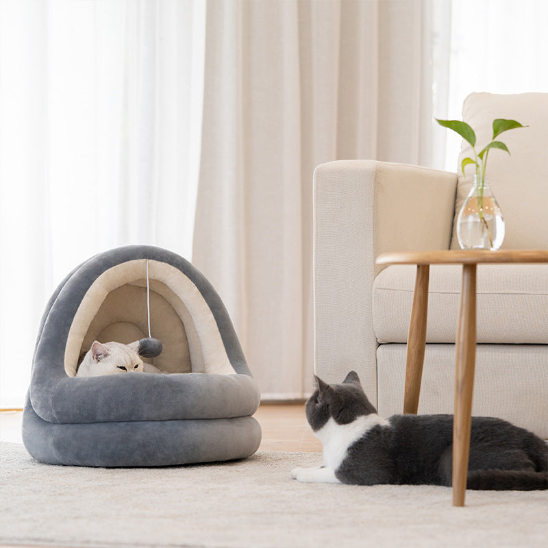 Cozy Cat House Bed