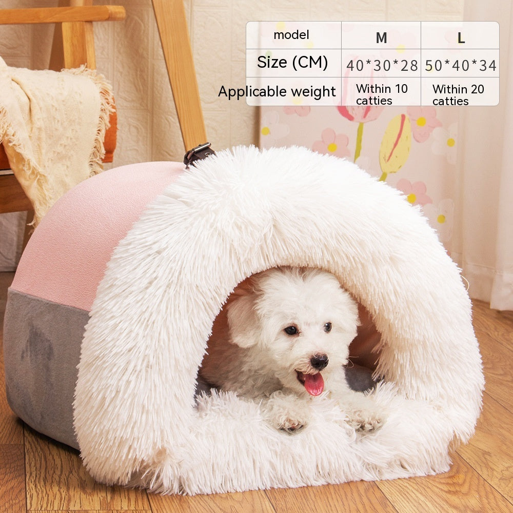 Portable Plush Pet Nest