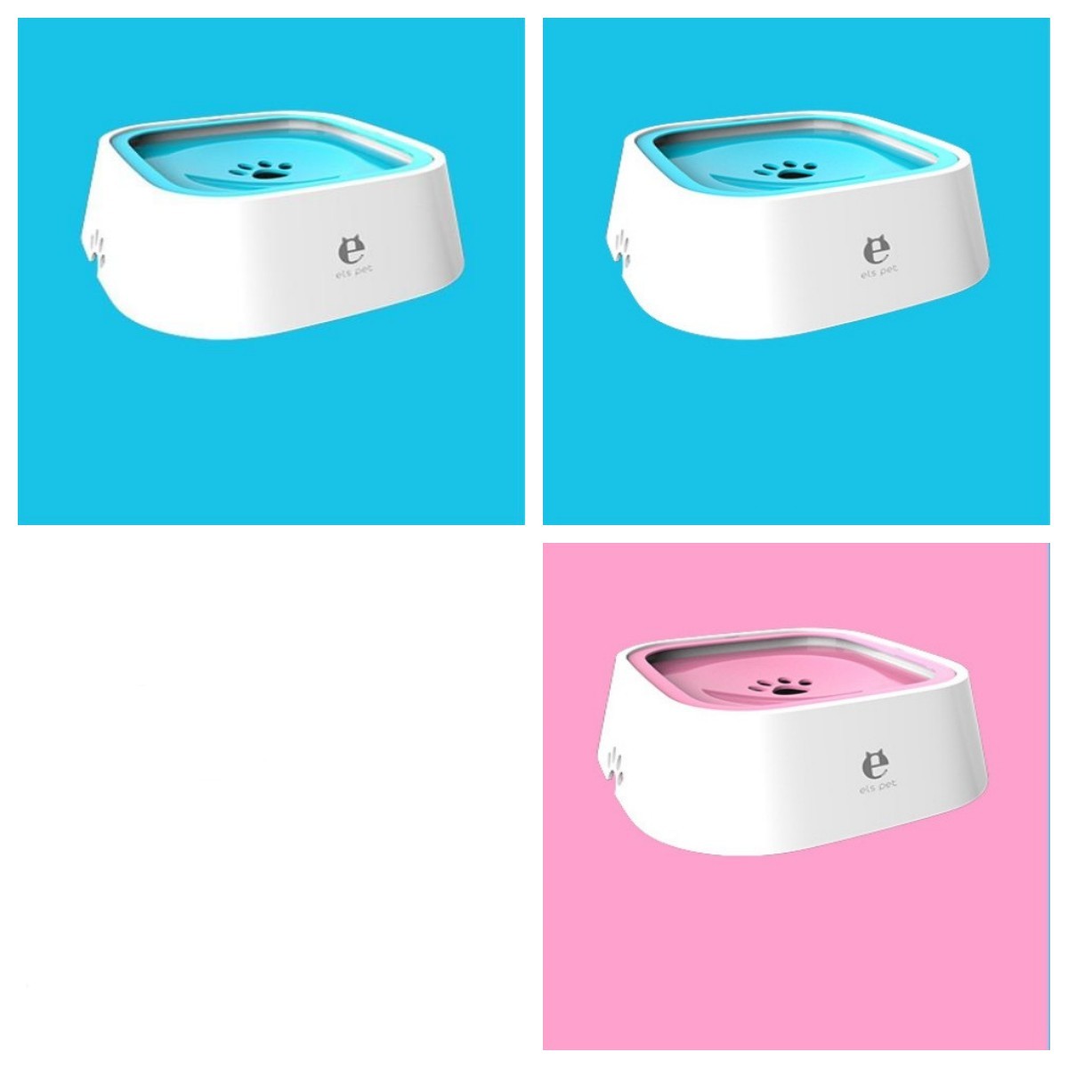 1.5L Anti-Overflow Cat Dog Water Bowl