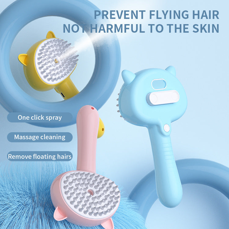 Rechargeable Mist Grooming Brush