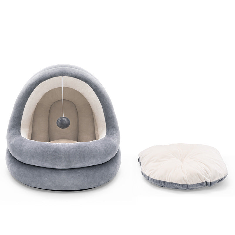Cozy Cat House Bed