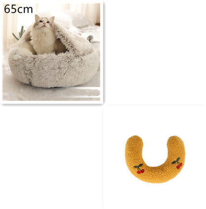 2-in-1 Plush Pet Bed