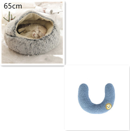 2-in-1 Plush Pet Bed