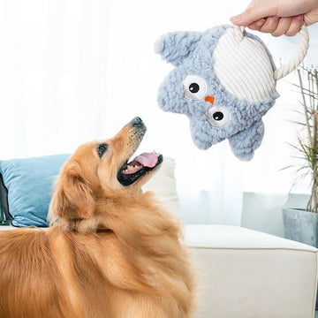 Juguetes de peluche para perros con forma de animales, resistentes a las mordeduras y que chirrían