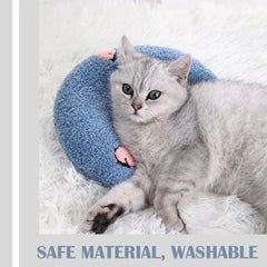 Fashionable U-Shaped Cat Pillow for Deep Sleep!