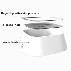 Floating Water Bowl for Dogs: Anti-Overflow