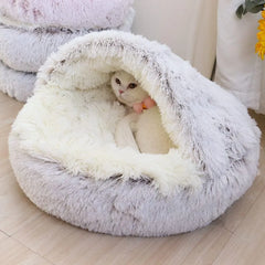 Warm Cat Sleeping Nest Cave With Cover