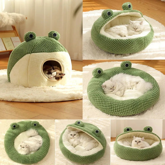Cute frog nest for pet cats and dogs