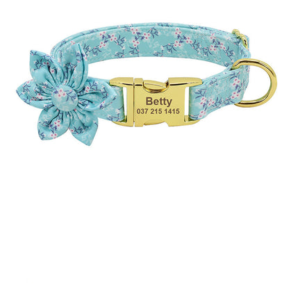 Durable personalized dog collar