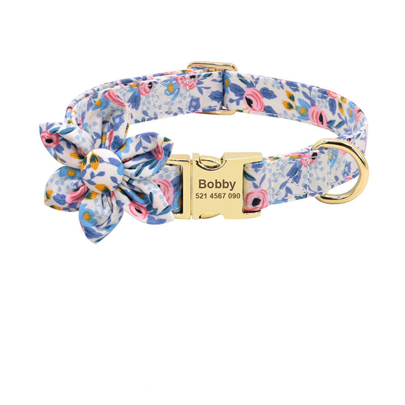 Personalized printed collar for large dogs