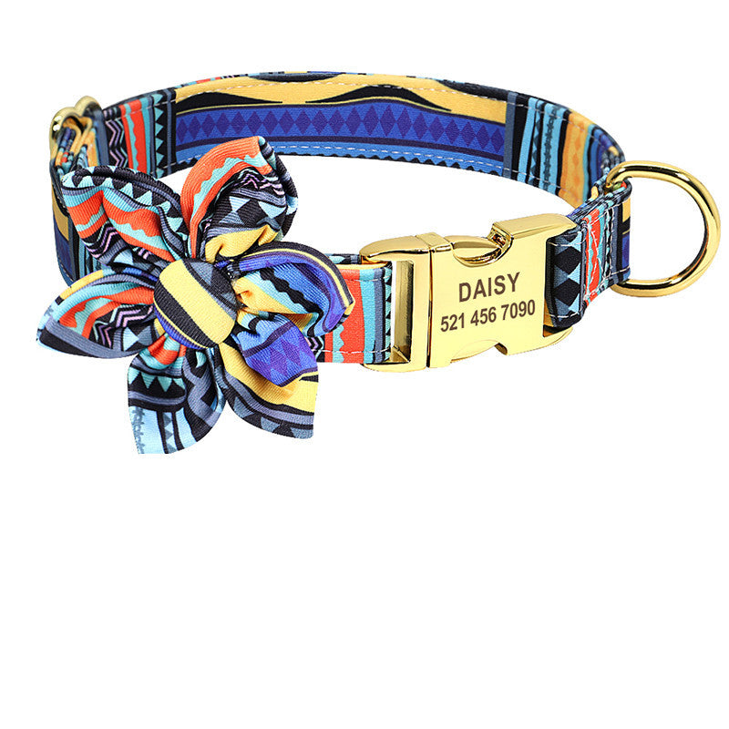Personalized printed collar for small dogs