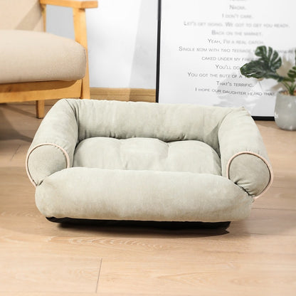Plush winter pet sofa bed