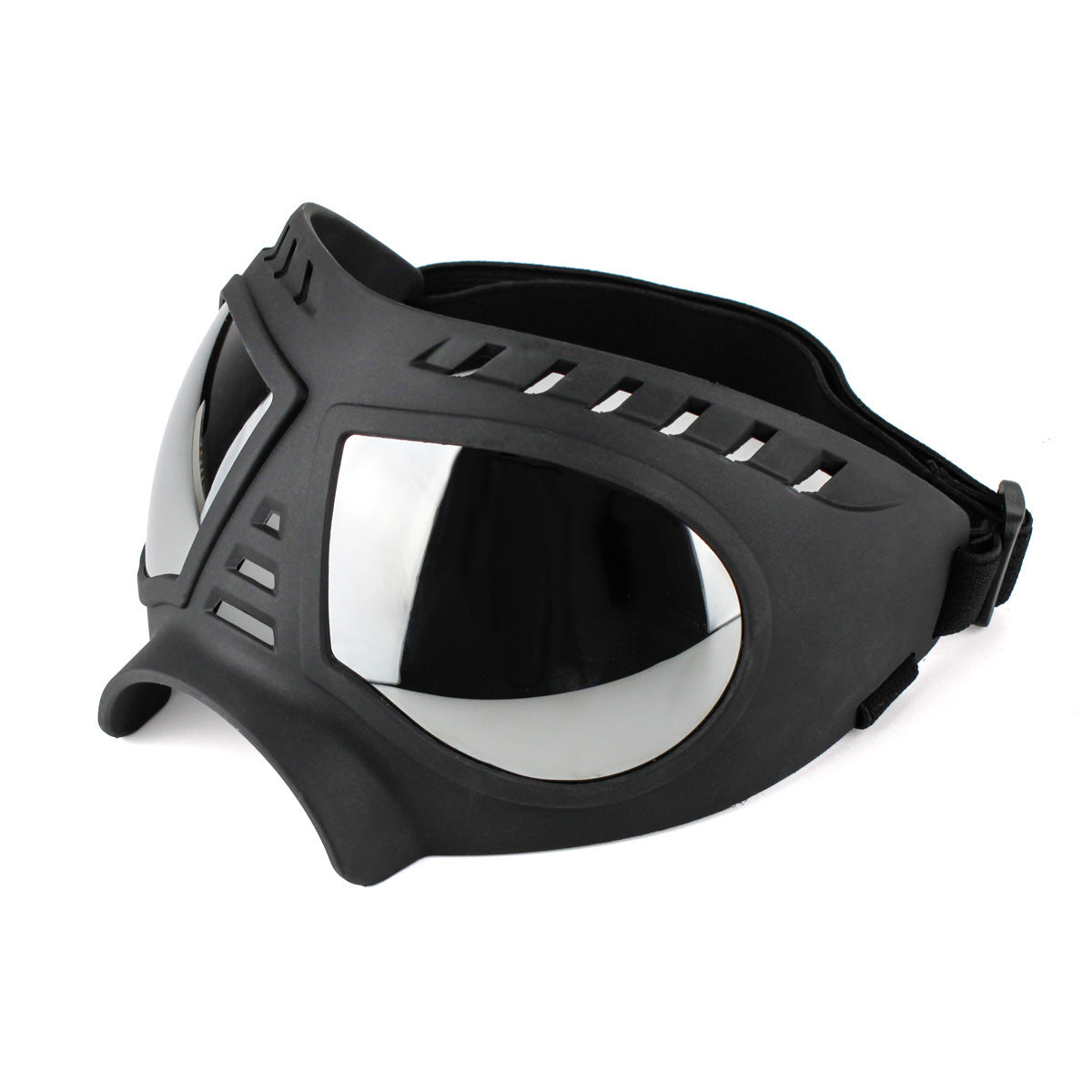 Side view of windproof pet sunglasses
